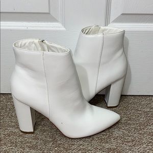 JustFab White Boots